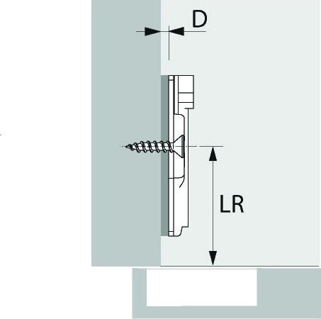 Produktbild Hettich Kreuzmontageplatten Sensys/Intermat 8099, für Eckmontage, zum (200 Stk.)