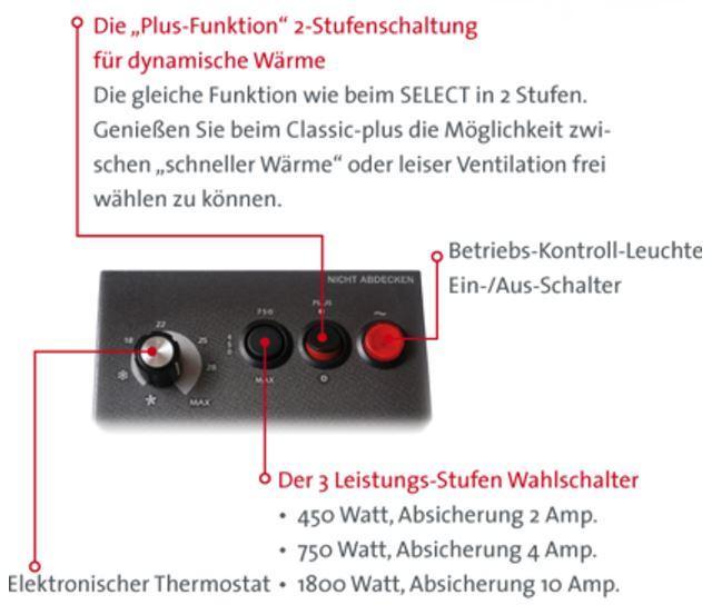 Produktbild Ecomat Classic Plus Heizlüfter (1800 W)