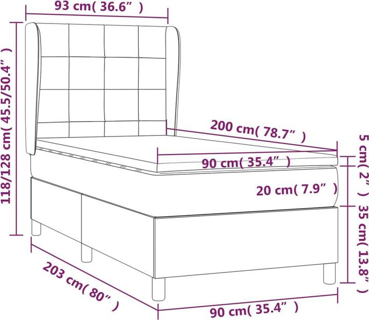 Produktbild VidaXL Shandeigh (90 x 200 cm)
