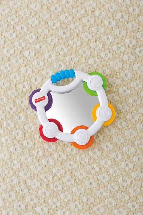 Actual product image Fisher-Price Shake 'n Beats Tambourine (French, Italian, English, Spanish, Finnish, Dutch, Greek, German)