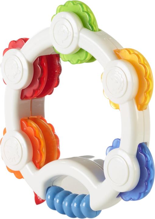 Actual product image Fisher-Price Shake 'n Beats Tambourine (French, Italian, English, Spanish, Finnish, Dutch, Greek, German)