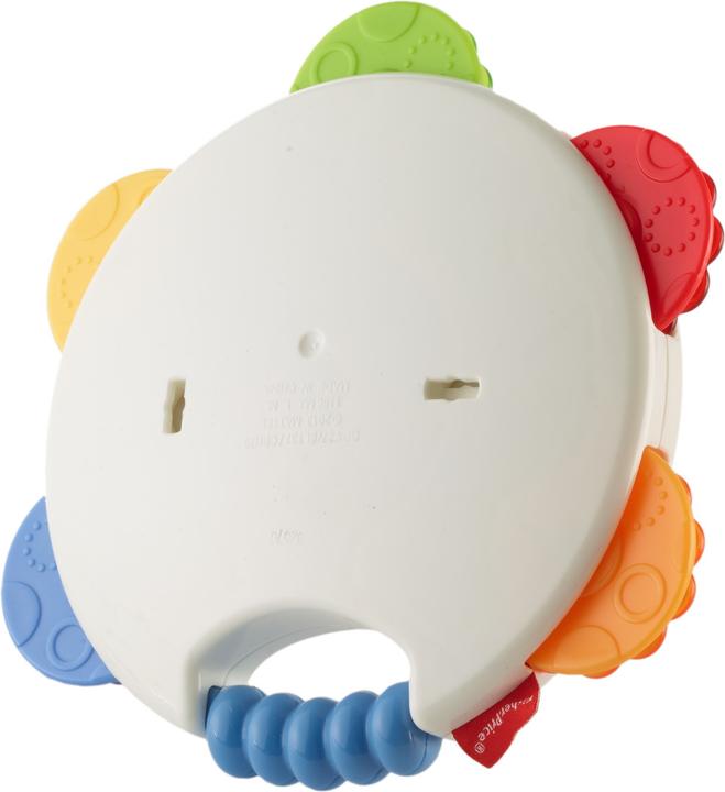 Actual product image Fisher-Price Shake 'n Beats Tambourine (French, Italian, English, Spanish, Finnish, Dutch, Greek, German)