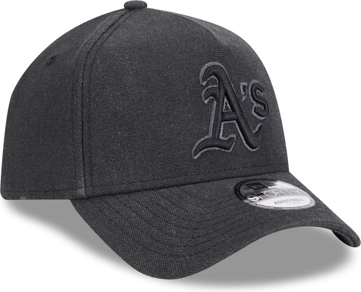 New Era A-Frame Trucker Leinen Cap Oakland Athletics schwarz (One Size)