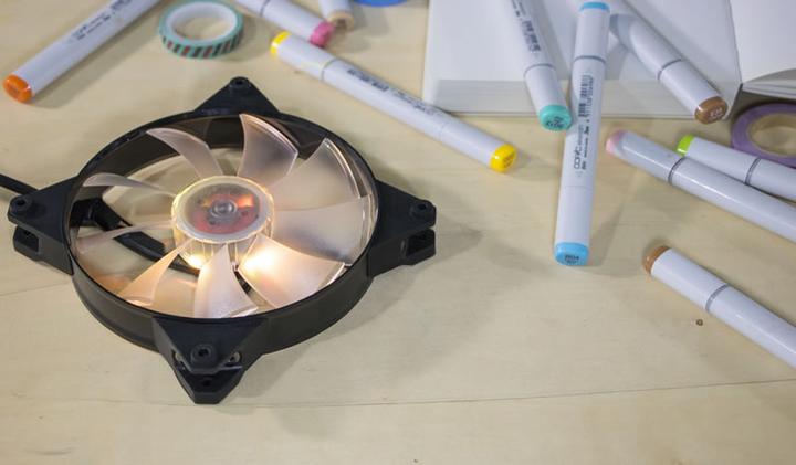 Actual product image Cooler Master MasterFan Pro 140 Air Flow RGB Processor Fan Black, Transparent (140 mm, 1 x)