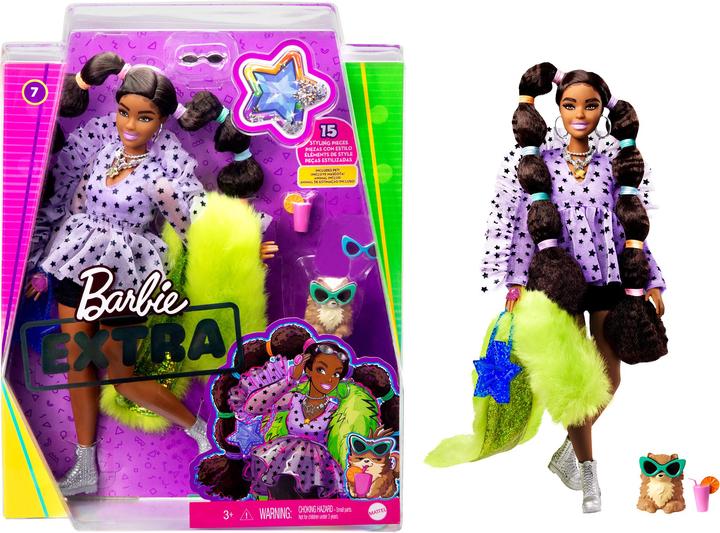 Actual product image Barbie with ponytail and hair bows