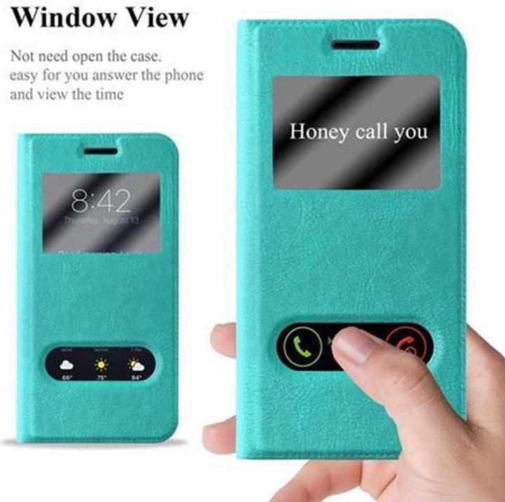 Produktbild Cadorabo Book mit View Doppelfenster Cover (Samsung Galaxy J3)