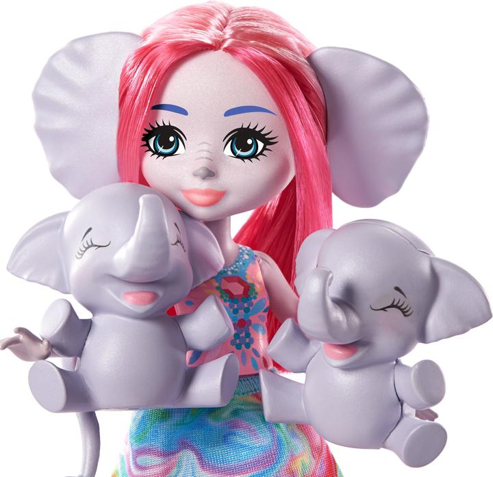 Image du produit Enchantimals Esmeralda Eléphant & Elephanteaux - Mini-Poupée - Dès 4 ans