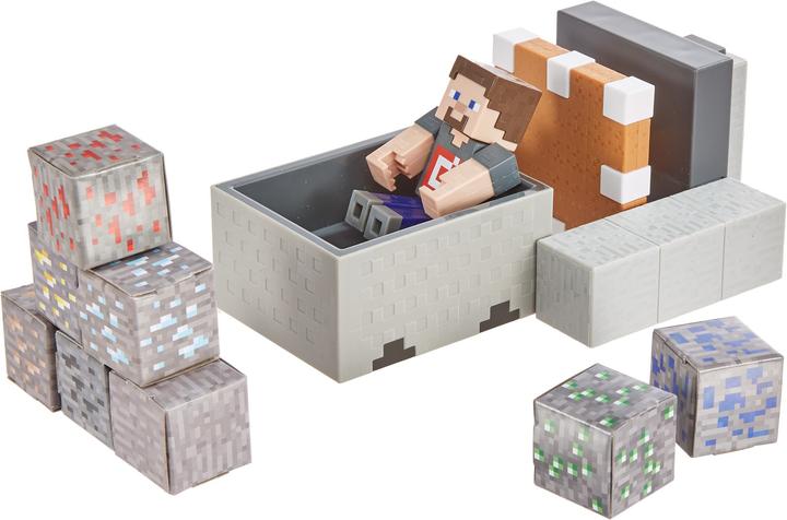 Image du produit Minecraft Coffret Wagonnet - Figurines - Dès 6 ans