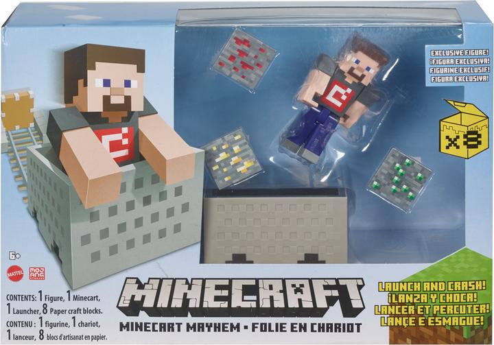 Image du produit Minecraft Coffret Wagonnet - Figurines - Dès 6 ans