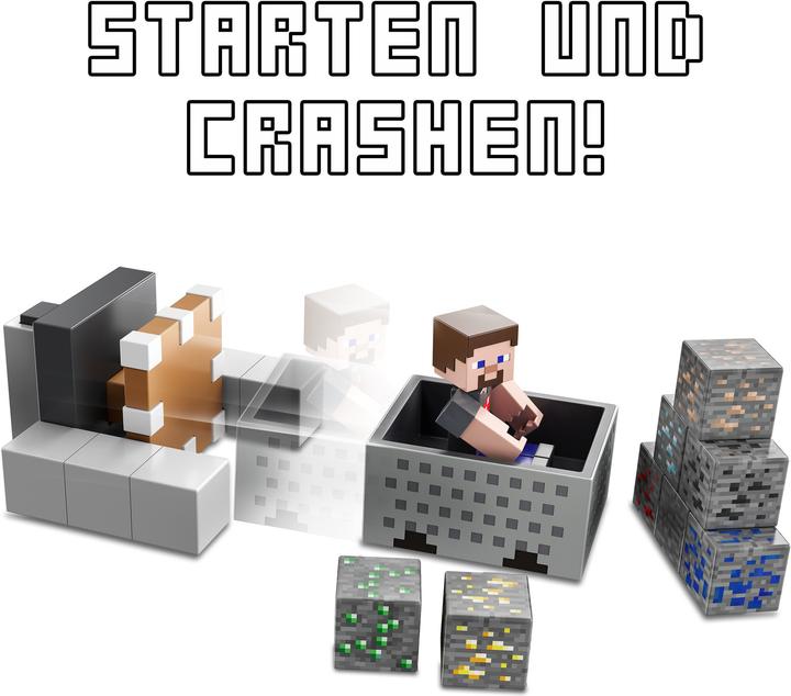 Image du produit Minecraft Coffret Wagonnet - Figurines - Dès 6 ans