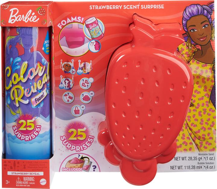 Produktbild Barbie Color Reveal - Schaum Erdbeere