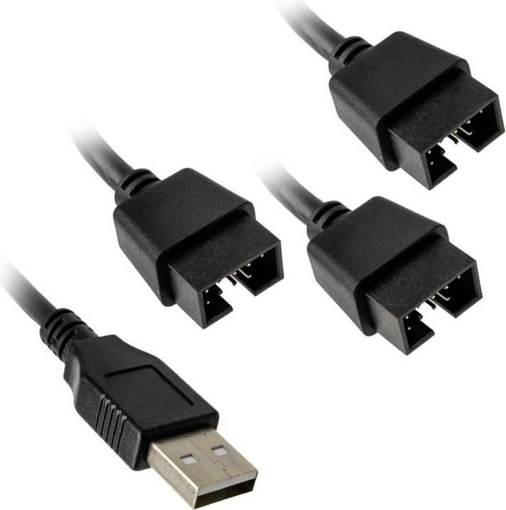 Actual product image Lian-Li PW-U2TPAB USB hub - black (0.60 m, USB 2.0)