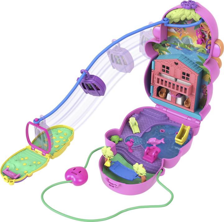 Actual product image Polly Pocket Play set monkey mum and baby