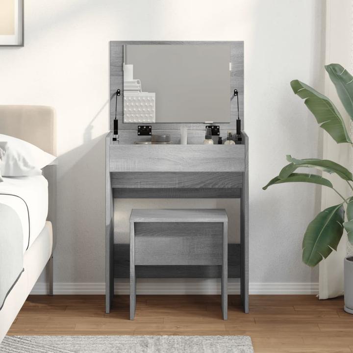 Actual product image VidaXL Dressing table with stool 60 x 40 x 113.5 cm (60 x 40 x 75 cm)