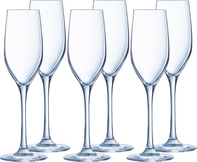 Sequence (17 cl, 6 Glasses, Champagne glasses)