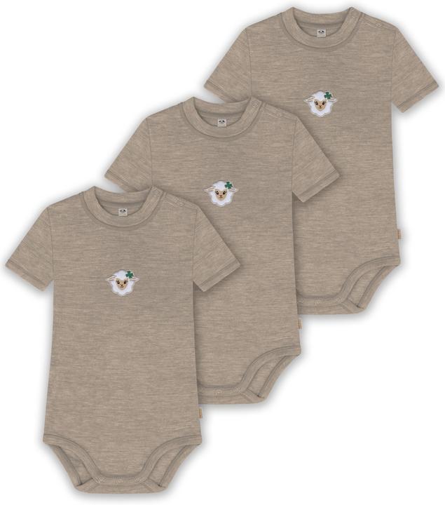 Normani 3er Set Baby Merino Kurzarmbody „Tihoi" - 9315