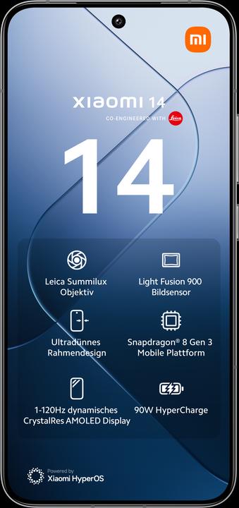 Actual product image Xiaomi 14 (512 GB, White, 6.36", Dual SIM, 50 Mpx, 5G)