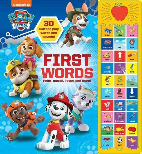 Actual product image Nickelodeon PAW Patrol: First Words Sound Book (English, Fabrizio Petrossi, Harry Moore, Pi Kids, MJ Illustrations, Jason Fruchter, 2021)