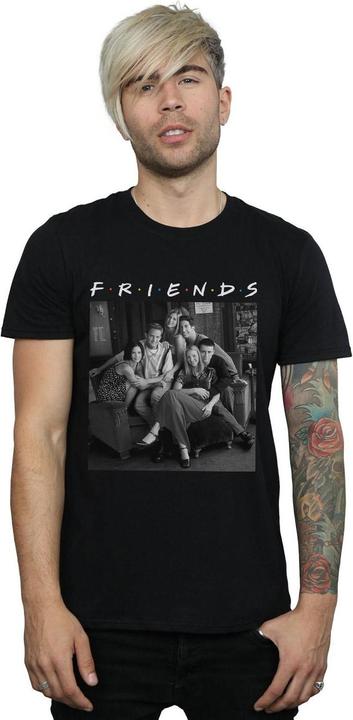 Actual product image Friends Mens Black And White Photo T-Shirt (3XL)