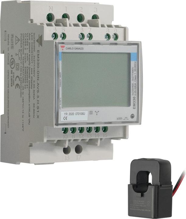 Wallbox Misuratore di potenza trifase fino a 250A, EM330 (0.05 A)