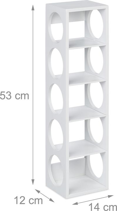 Image du produit Relaxdays 2x Weinregal (14 x 12 x 53 cm)