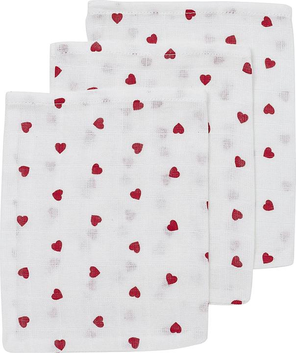 Actual product image Meyco Sweet Heart washing gloves - pack of 3
