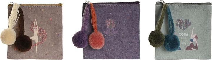 Produktbild DKD Home Decor Geldbeutel Braun grün Burgunderrot Yoga (3 Stück)