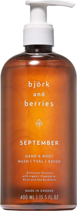 Actual product image Björk & Berries September Hand & Body Wash (Liquid soap, 400 ml)