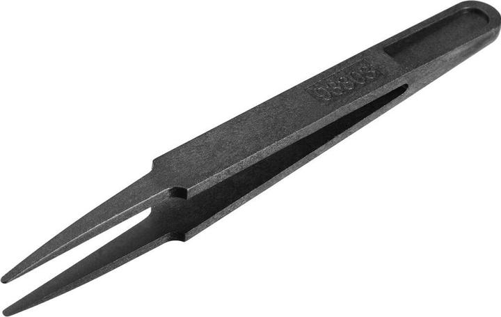 PowerGuard ESD Kunststoff Präzisions Pinzette abgerundet flach