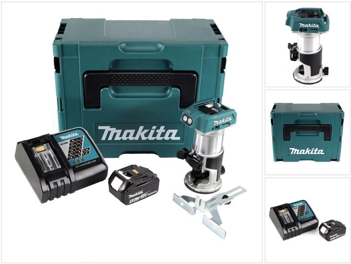 Produktbild Makita DRT 50 RM1J Akku Multifunktionsfräse brushless 18V + 1x Akku 4,0 Ah + Schnellladegerät im