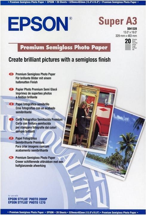 Epson Premium Semigloss (250 g/m², A3+, 20 x)