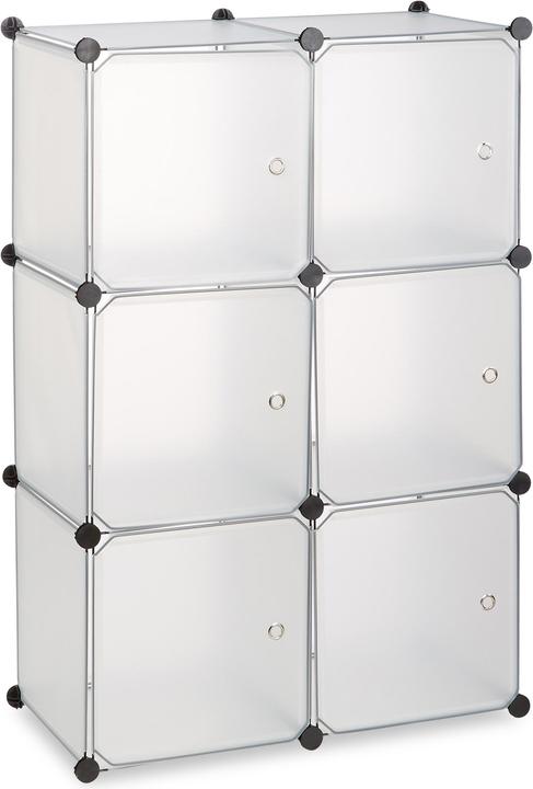 Actual product image Relaxdays Shelving System with 6 Doors (70 x 35 x 105 cm)