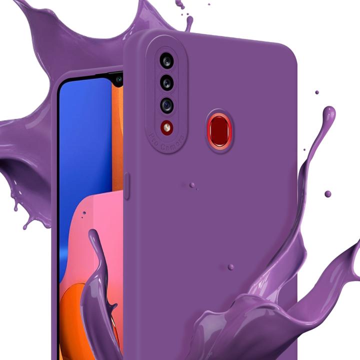 Productafbeelding Cadorabo Hoesje voor Samsung Galaxy A20s in TPU Fluid LM162 Style (Samsung Galaxy A20)