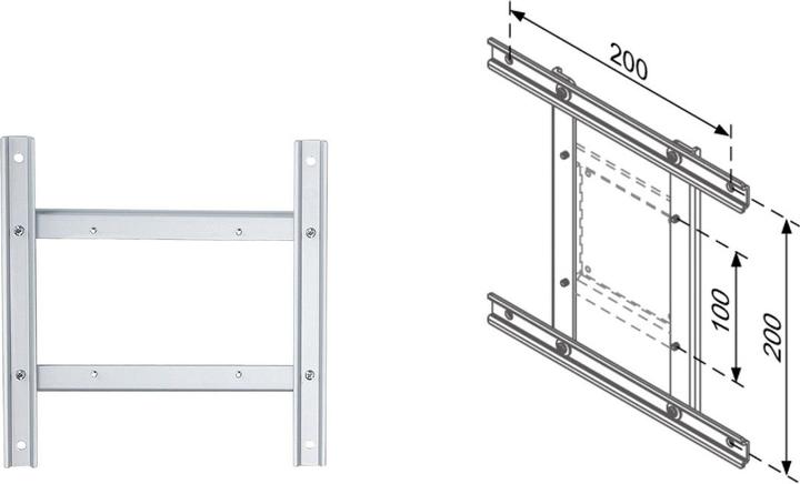 Actual product image Roline VESA adapter 100x100 - 200x200, variable (Mounting- / Adapterplates)