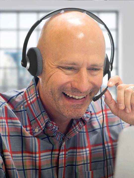 Produktbild Koss CS300 USB Communication Headsets, On-Ear, Wired, Microphone, Black (Kabelgebunden, USB-A)