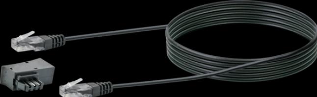 Image du produit Schwaiger Adaptateur de prise TAE/DSL avec câble de modem