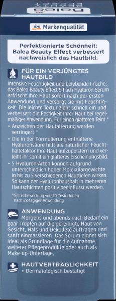 Produktbild dm Balea Serum Beauty Effect mit 5-Fach Hyaluron (30 ml)