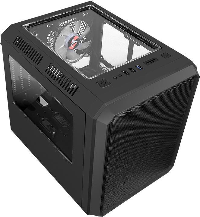 Image du produit Itek Boitier Cube Micro ATX QBO 8 Evo RGB avec fenêtre (Noir) (mATX, Mini-ATX)