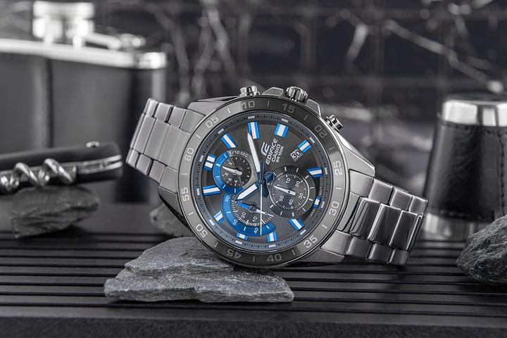 Actual product image Casio Wrist watch EDIFICE Chronograph, black (Chronograph, 47 mm)