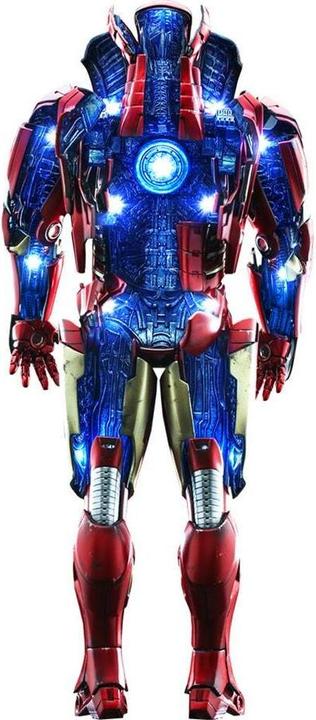 Actual product image Hot Toys Iron Man 3 diorama 1/6 Iron Man Mark VII (Open Armour Version) 32 cm