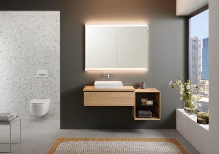 Immagine prodotto Geberit Armadio a specchio ONE con ComfortLight, 2 ante, montaggio nascosto, 120x90x15cm, 505.805.00