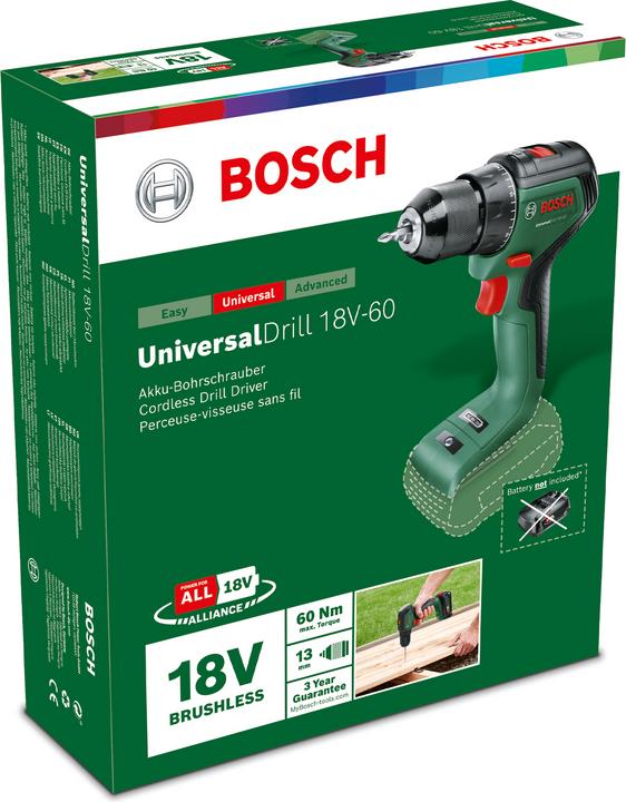 Produktbild Bosch Home & Garden UniversalDrill 18V-60 (Akkubetrieb)