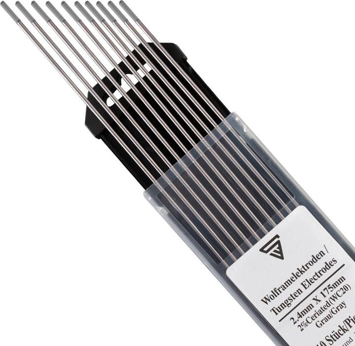 Actual product image Stahlwerk Tungsten electrodes / welding electrodes WC20 grey 2.4 x 175 mm set of 10