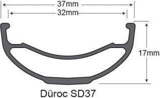Actual product image SUNringlé Düroc SD37 PRO DH (Wheelset, 29")