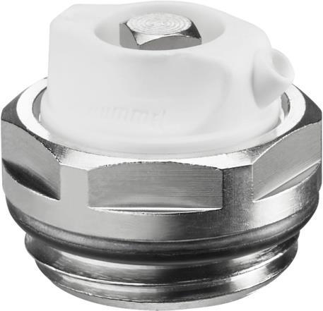 Oventrop OV Entlüftungsstopfen (Platten-HK) MS vn PN 10 3/8Zoll Wasseraustritt drehb