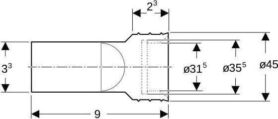 Produktbild Geberit Geruchsverschluss (Urinal-Siphon)