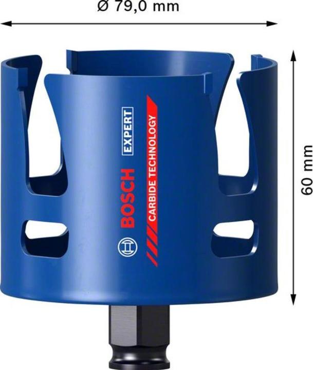 Produktbild Bosch Professional Zubehör EXPERT Construction Material Lochsäge, 79 x 60 mm (79 Millimeter)