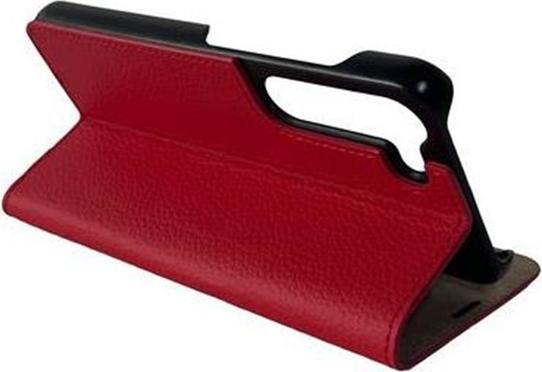 Actual product image Mike Galeli Book cover genuine leather Marc molten lava (Samsung Galaxy S23)
