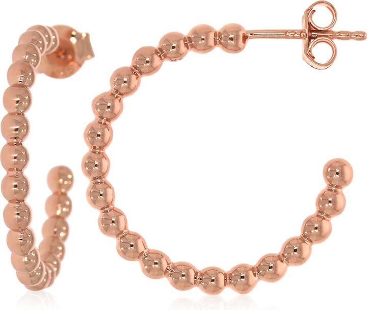 Produktbild Xen Steckcreolen Kugeldesign rosèvergoldet (925 Sterling Silber)