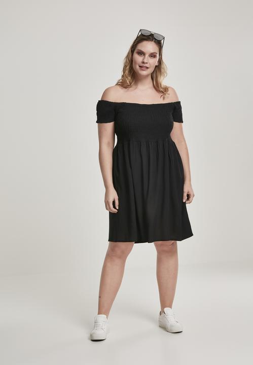 Produktbild Urban Classics Ladies Smoked Off Shoulder Dress (XXL)